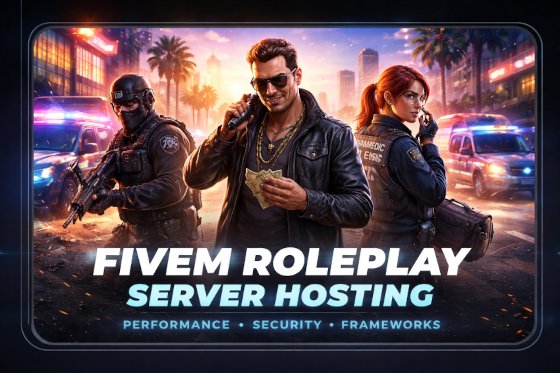 Hero image for FiveM roleplay server hosting