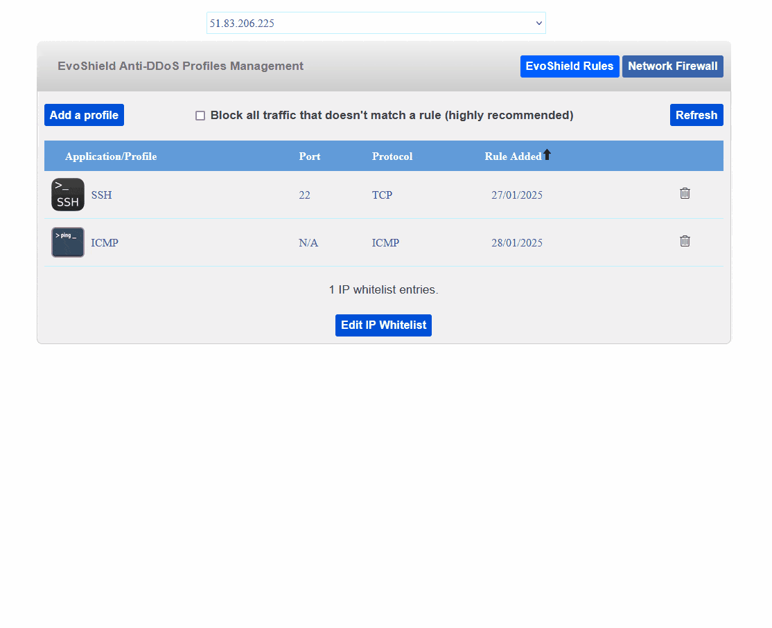EvoShield Panel Preview